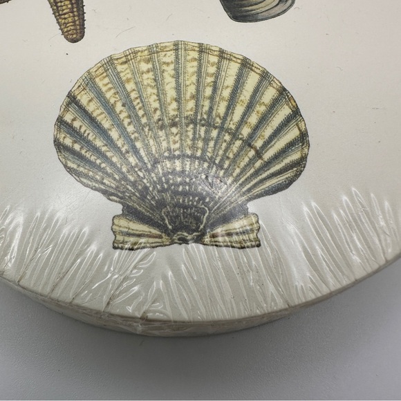 Cake Kitchen Papers Starfish Coasters - Cream Nautical Beach Surf Beachcomber - Picture 3 of 10